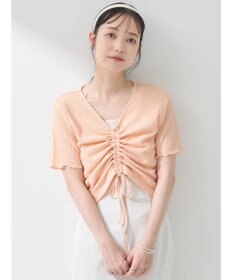 earth music&ecology ポコポコギャザードロストプルオーバー