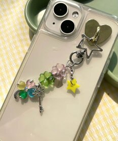 WEGO ビジュークローバービーズキーホルダー