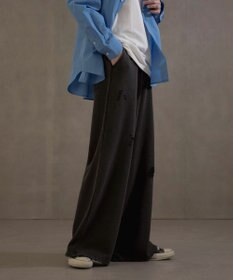 WEGO 【ウエストゴム】ダメージスウェットバギーパンツ