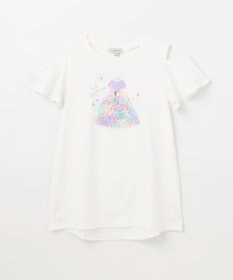 ANY KIDS 接触冷感 しろくま オフショルダー Tシャツ