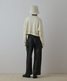 GRACE CONTINENTAL カーブフェイクレザーパンツ