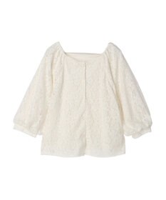 earth music&ecology フラワーレースブラウス