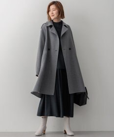 23区 【洗える】ウールミルドジャージー タック スカート