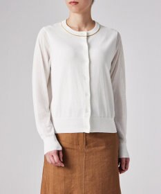 Paul Smith 【洗える】シアー コンビネーション カーディガン