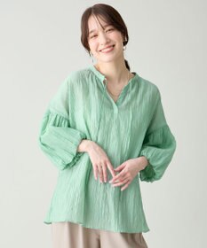 ANY バルーンスリーブスキッパーブラウス