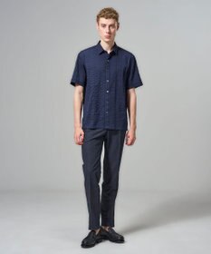 JOSEPH HOMME 【新素材】タックドビーストレッチ 　レギュラーカラー半袖シャツ