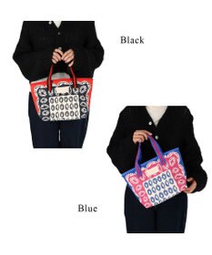 tsumori chisato CARRY ダイヤモンドフラワー ハンドバッグ 手提げ リバーシブル 花柄