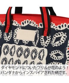 tsumori chisato CARRY ダイヤモンドフラワー ハンドバッグ 手提げ リバーシブル 花柄