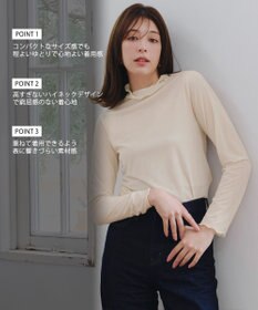 Tiaclasse 【安田美沙子さん着用・選べる4type】ハイネックカットソートップス