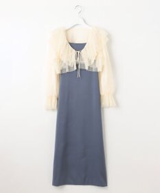 Feroux チュールボレロ×キャミドレスセット