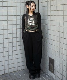 WEGO キーネックサイドドロストラグランロンT