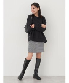 earth music&ecology サイドボタンダンボールプルオーバー