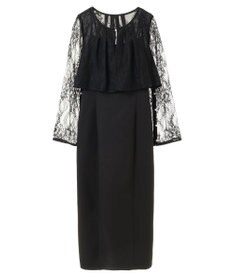 earth music&ecology ＳＥＴ２点　レースブラウス付きナローワンピース