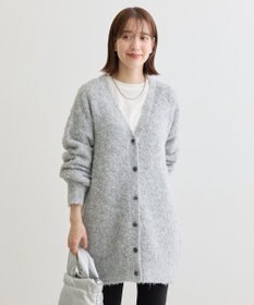 Green Parks ブークレーＶネックミディ丈カーディガン