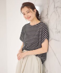 ANY 【洗濯機可/UVケア/接触冷感】フレンチスリーブロゴ・カラーTシャツ