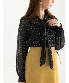 Te chichi パターンアソートシフォンボウタイブラウス《2025Autumn catalog vol.2 item》