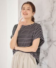 ANY 【洗濯機可/UVケア/接触冷感】フレンチスリーブロゴ・カラーTシャツ