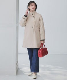 ANY SIS S ウールライクスタンドカラー ミドルコート