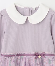 ANY KIDS 花柄ドッキングチュールワンピース