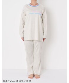 tsumori chisato SLEEP パジャマ　ルームウエア　長袖　長ズボン　綿100%　フライス素材　/ワコール　UDX548