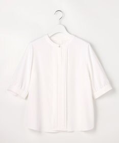 ANY SIS バンドカラーフロントタック ブラウス