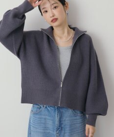 AMERICAN HOLIC ZIPハイネックカーディガン