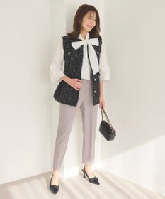 Feroux 【洗える・2WAY】リボンタイチュニック ブラウス