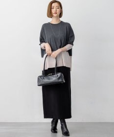 23区 S 【洗える】コットンエアーダンボール Iライン スカート