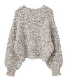 earth music&ecology スラブラメヤーンケーブルカーディガン