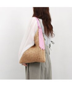 UNBILLION カシュカシュ cachecache / 下がりグログラン柄編みトートバッグ