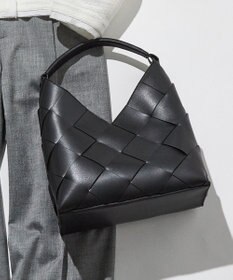 23区 イントレチャート ワンハンドル バッグ ブラック系