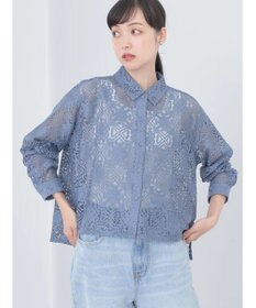 earth music&ecology レースショートシャツ