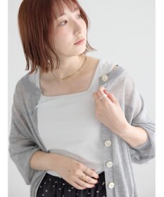 Te chichi 【接触冷感】前後2WAYデザインネックタンクトップ