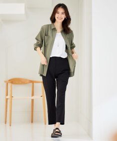 J.PRESS LADIES 【洗える】キュームコアソフトローン シャツ ブラウス