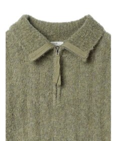 earth music&ecology ブークレハーフジップミニワンピース