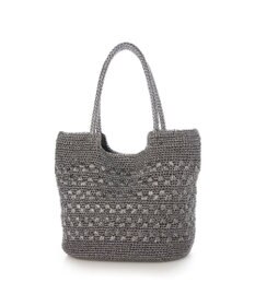 UNBILLION カシュカシュ cachecache / メタリックコード柄編みトートバッグ