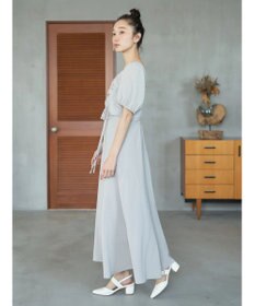 earth music&ecology ＳＥＴ２点パフスリーブブラウス＋キャミワンピース