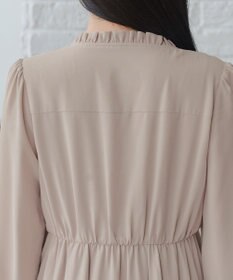 Tiaclasse L 襟フリルリボンワンピース