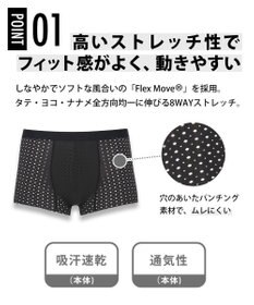 CW-X 【MEN】 CW-X スポーツショーツ 【3Dフィットパンチングショーツ】 ショート丈 高いストレッチ性 立体パターン設計 ムレにくい(本体) メンズ HSO130 /ワコール