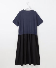 自由区 L 【洗える】タフタコンビ半袖 ワンピース