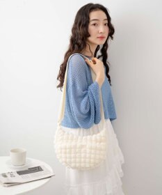 WEGO カラーハーフムーンショルダー