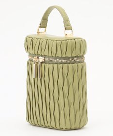 LA BAGAGERIE 【MONICA】ランダムプリーツバニティバッグ