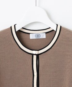 J.PRESS LADIES L 【洗える】トリムツイン ニット