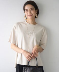 UNFILO L BEAUTY FORM ロゴ刺繍 半袖Tシャツ