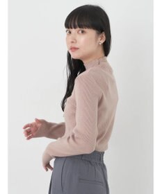 earth music&ecology ハイネックラメニットプルオーバー