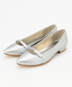 自由区 撥水リボン パンプス