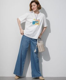 23区 L Lauren Rolwing コラボ グラフィックプリント Tシャツ