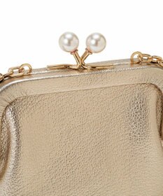 TOPKAPI 【TOPKAPI】シュリンクレザー パール チェーン ショルダー バッグ / スマホショルダー