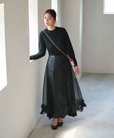 #Newans オーガンジーオリガミヘムスカート