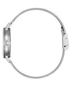 CITIZEN 【ソーラーテック】大きめ文字盤　判読しやすいアラビア数字　簡単ベルト調整　ギフトにぴったり